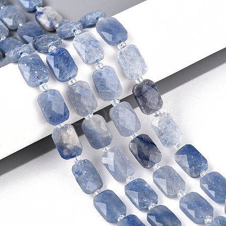 Natural Blue Aventurine(Dyed & Heated) Beads Strands G-T139-81-1