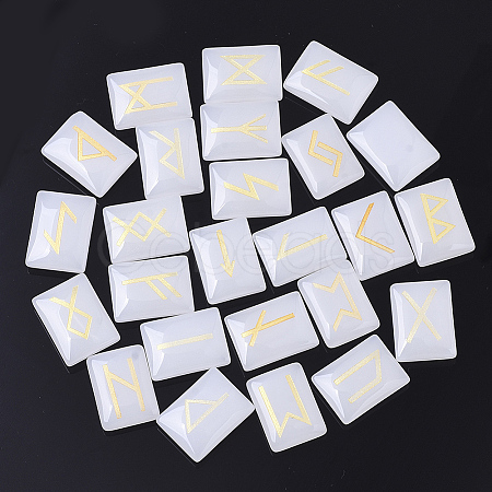 Glass Cabochons G-R461-16F-1