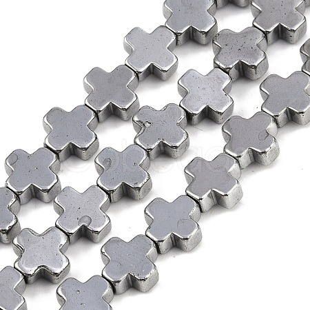 Electroplated Synthetic Non-magnetic Hematite Beads Strands G-J211-A10-03-1