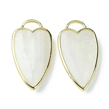 Natural White Moonstone Pendants G-O204-02J-1