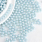 Imitation Pearl Acrylic Beads, No Hole, Round, Aqua, 7mm, about 2000pcs/bag