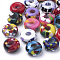 Resin Beads, Large Hole Beads, Rondelle, Mixed Color, 14x7.5~8mm, Hole: 5.5mm