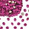 Preciosa&reg MAXIMA Crystal Round Stones, Czech Crystal, Dura Foiling, Round(431 11 615 Chaton), 70350 Fuchsia, SS45(9.85~10.2mm)