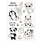 PVC Plastic Stamps, for DIY Scrapbooking, Photo Album Decorative, Cards Making, Stamp Sheets, Animal Pattern, 16x11x0.3cm