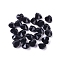 Transparent Glass Beads, Faceted, Heart, Black, 10x10x7mm, Hole: 1~1.2mm