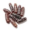 Tibetan Style dZi Beads Strands, Natural Dyed Agate Beads, Rice, Red, 9-Eye, 30x10mm, Hole: 2mm