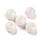 Natural White Jade European Beads, Large Hole Beads, Round, 12x11mm, Hole: 5.5~6mm