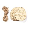 DIY Crafts Easter Egg Shape Cutouts Pendants AJEW-P087-B01-08-1
