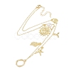 Bohemian Summer Beach Style 18K Gold Plated Shell Shape Initial Pendant Necklaces IL8059-15-2