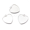 304 Stainless Steel Pendant Cabochons Settings for Fashion Jewelry STAS-M283-01P-B-1