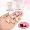 60Pcs 6 Colors UV Plating Rainbow Iridescent Acrylic Beads PACR-CJ0001-22-2