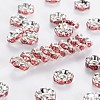 Brass Grade A Rhinestone Spacer Beads RSB028NF-07-1
