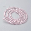 Electroplate Glass Beads Strands X-EGLA-F124-FR-B05-2