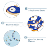 Light Gold Plated Alloy Enamel Beads ENAM-WH0001-24-5