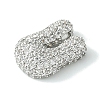 Rack Plating Brass Clear Cubic Zirconia Pendants KK-S378-01P-U-2