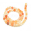 Natural Carnelian Beads Strands X-G-Q462-8mm-45-2