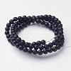 Natural Black Agate Beads Strands X-G-D543-4mm-2