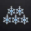 Spray Painted Alloy Enamel Pendants X-ENAM-N055-036B-NR-1