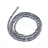 Electroplate Glass Beads Strands GLAA-F079-A-FP03-2