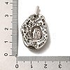 Rack Plating Brass Micro Pave Cubic Zirconia with Sea shell Pendants KK-Q795-15B-AS-3