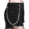 Punk Style Alloy with Aluminium Spiked Cone Chain Belts for Pants FS-WGA3437-01-1