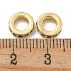 Rack Plating Brass Micro Pave Clear Cubic Zirconia Beads KK-U030-32G-01-2