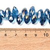 Electroplate Glass Beads Strands EGLA-J068-AB08-3