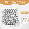 ABS Plastic Imitation Pearl Bead Chain KY-WH20006-09B-2