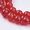 Natural White Jade Bead Strands X-G-R165-8mm-15-3
