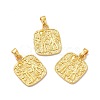 Rack Plating Brass Pendants KK-A177-19G-1