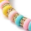 Handmade Polymer Clay Beads Stretch Bracelets BJEW-JB06488-7