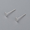 304 Stainless Steel Stud Earring Findings STAS-H436-24S-4mm-1