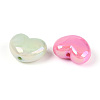 Luminous UV Plating Opaque Acrylic Beads OACR-N154-02B-01-3