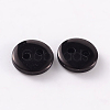 2-Hole Flat Round Resin Sewing Buttons for Costume Design BUTT-E119-34L-13-2