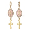 Alloy Enamel Hoop Earrings EJEW-JE06921-4
