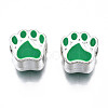 Alloy Enamel European Beads MPDL-T005-003-RS-3