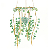 1Bag Iron & Glass Hanging Ornaments HJEW-SP0001-65A-1