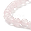Natural Rose Quartz Beaded Stretch Bracelets BJEW-A117-B-11-6