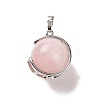 Natural Rose Quartz Pendants G-A212-01P-05-2