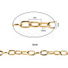 PVD Vacuum Plating 304 Stainless Steel Cable Chains CHS-CJ0001-15G-2