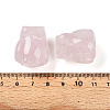 Natural Rose Quartz Owl Display Decorations G-N345-04B-3