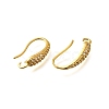Brass Cubic Zirconia Earring Hooks KK-R217-19G-2