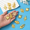 12Pcs 6 Styles Alloy Pendants FIND-SC0017-32-4