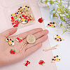 CHGCRAFT 32Pcs 4 Style Zine Alloy Enamel Pendants ENAM-CA0001-50-3