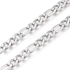 Tarnish Resistant 304 Stainless Steel Figaro Chain CHS-M003-12P-A-1