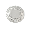 304 Stainless Steel Pendant Cabochon Settings STAS-D376-12P-1