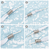 72Pcs 3 Colors Iron Bead Cone IFIN-CA0001-41-5