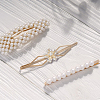 20Pcs 5 Style Brass Micro Pave Clear Cubic Zirconia Cabochons KK-DC0003-25-6