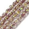Handmade Foil Lampwork Beads Strands FOIL-C002-01I-1