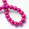 Baking Painted Pearlized Glass Pearl Round Bead Strands X-HY-Q003-4mm-17-4